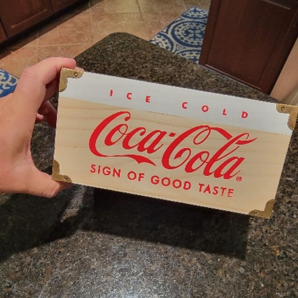 Coco Cola Soda Bottle Wooden Crate Box Reproduction